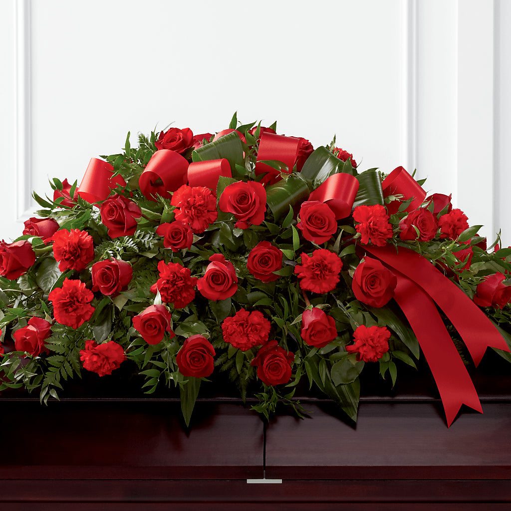 Tribute of Life Casket Spray – Columbia Florist, Bronx NY