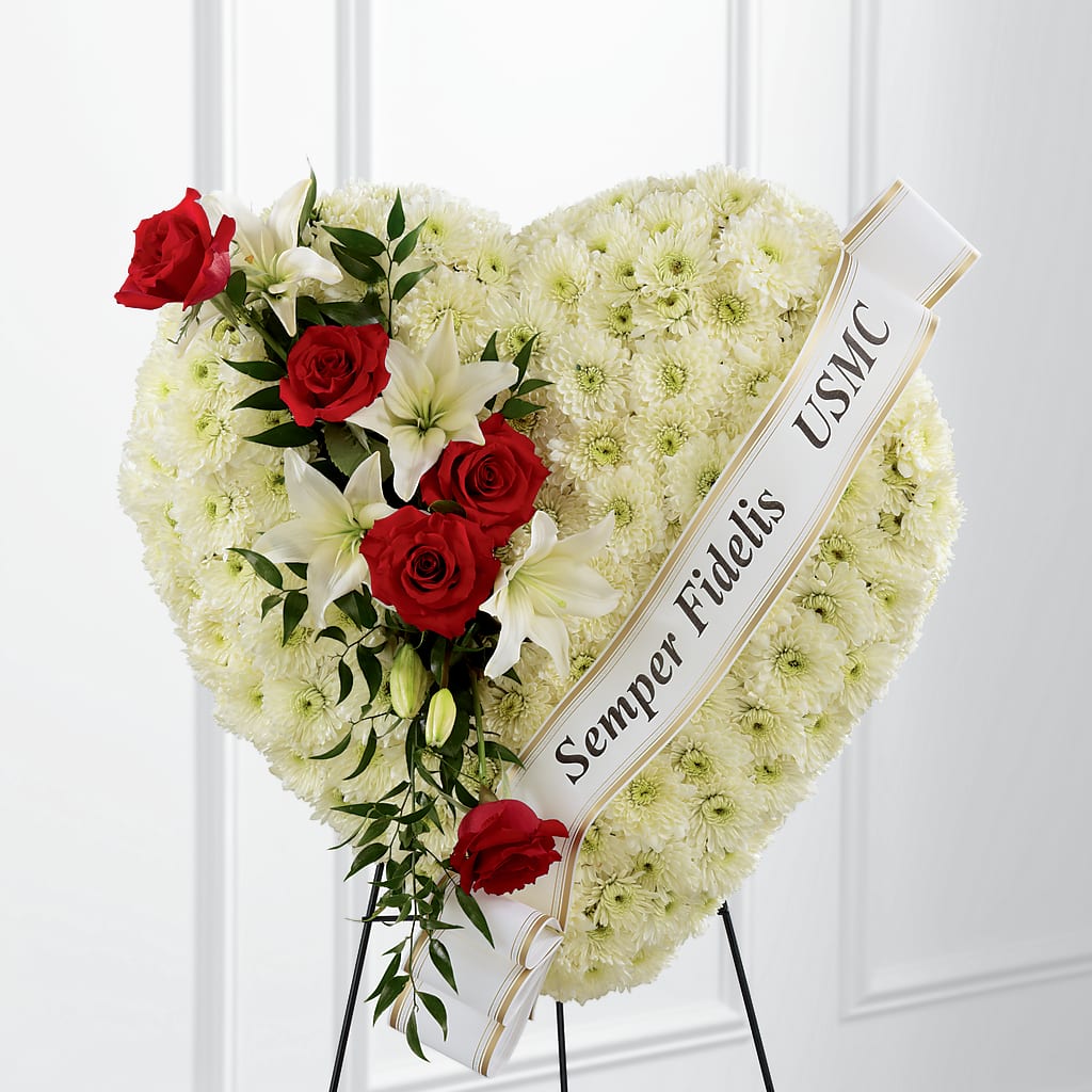 Heartfelt Hero Standing Heart – Columbia Florist, Bronx NY