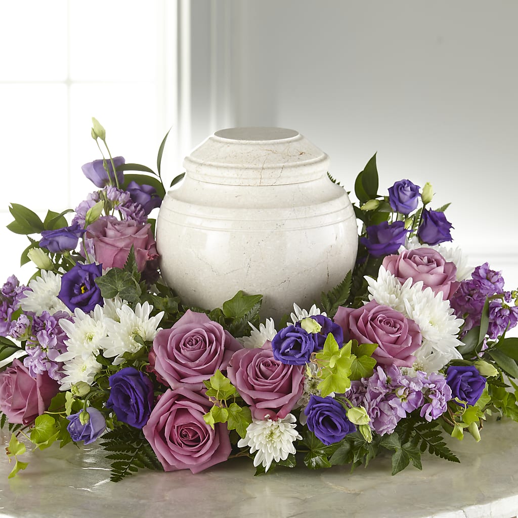 Blooming Sympathy Cremation Adornment – Columbia Florist, Bronx NY