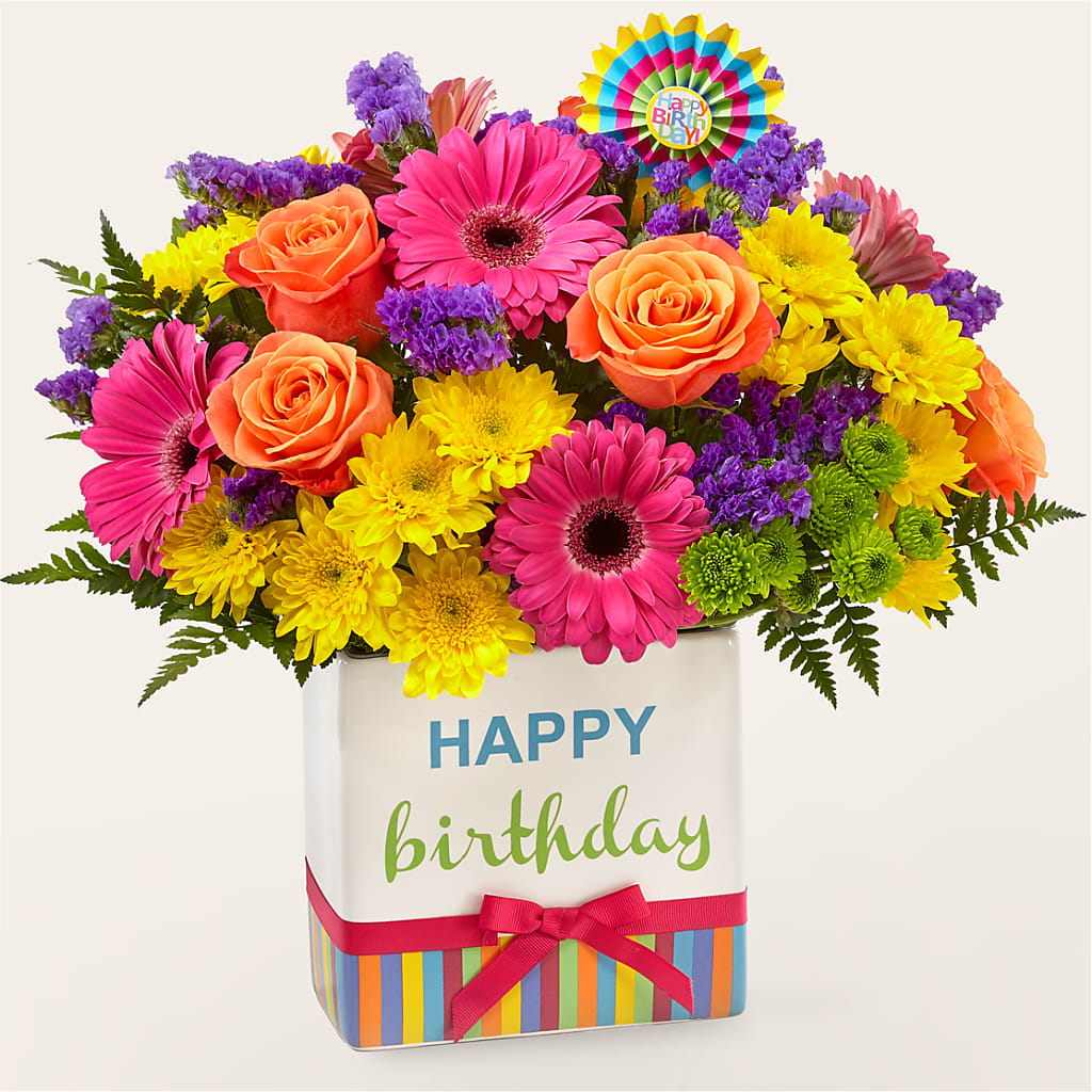 Birthday Brights Bouquet –  Columbia Florist, Bronx NY