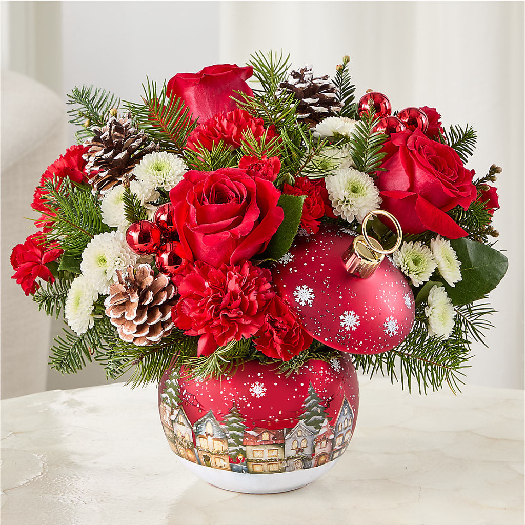 Christmas Carols Ornament –  Columbia Florist, Bronx NY