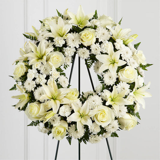 Treasured Tribute Wreath –  Columbia Florist, Bronx NY
