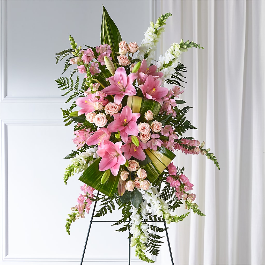 Elegant Embrace Standing Spray –  Columbia Florist, Bronx NY
