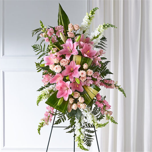 Elegant Embrace Standing Spray –  Columbia Florist, Bronx NY