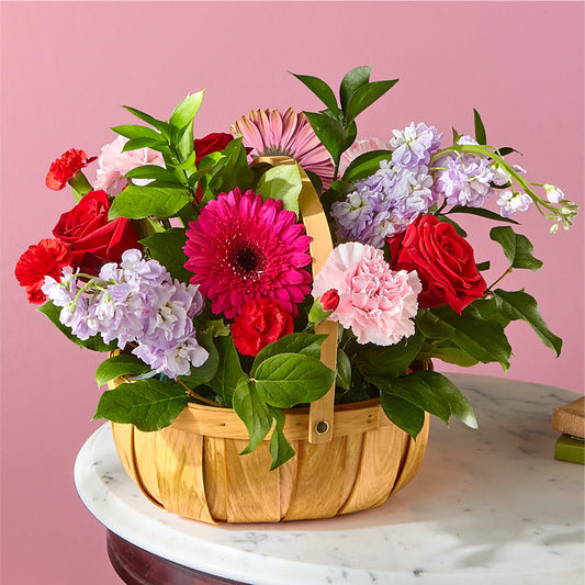 Pink Picnic Basket –  Columbia Florist, Bronx NY