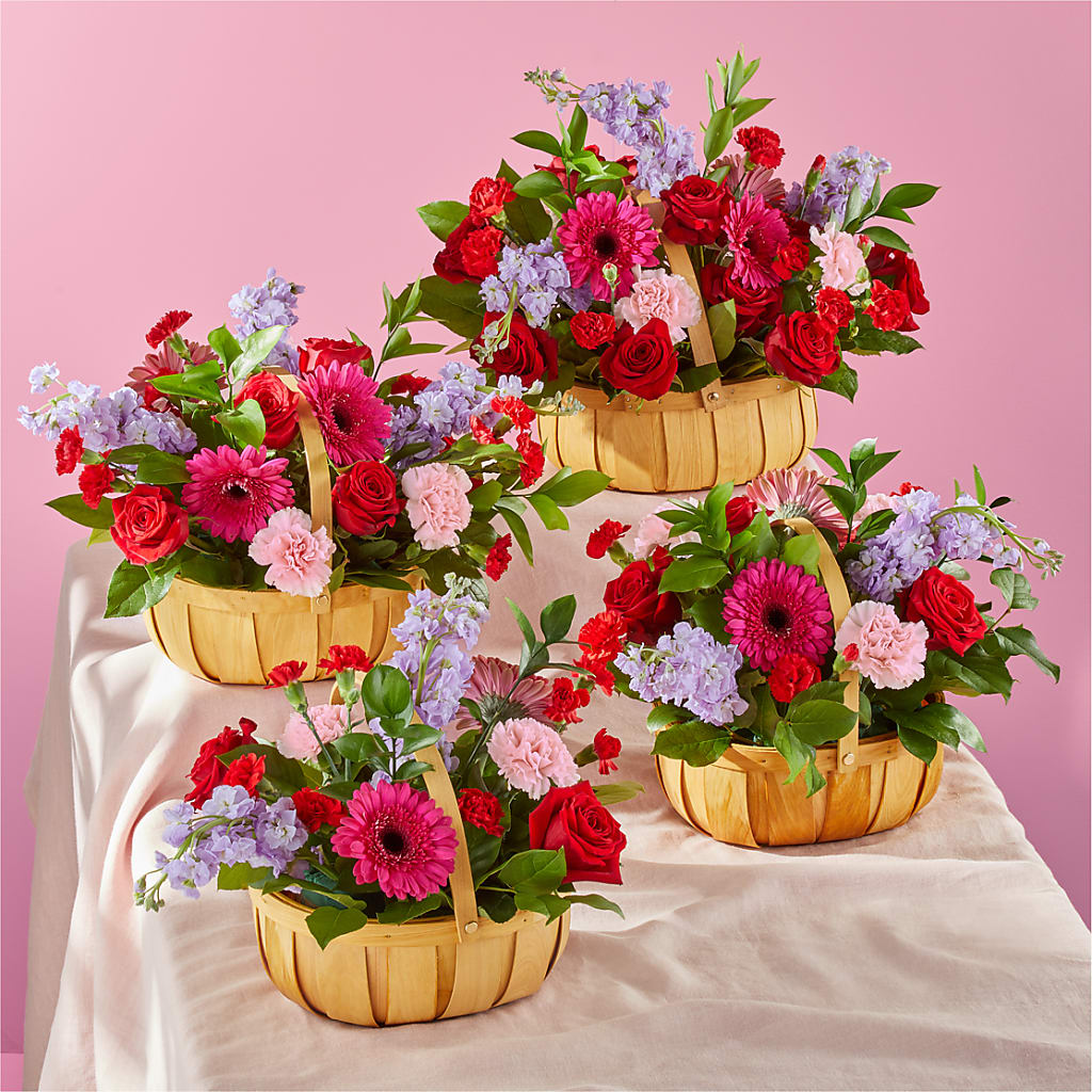 Pink Picnic Basket –  Columbia Florist, Bronx NY