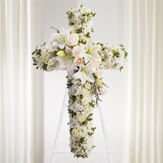 Spiritual Guidance Standing Spray –  Columbia Florist, Bronx NY