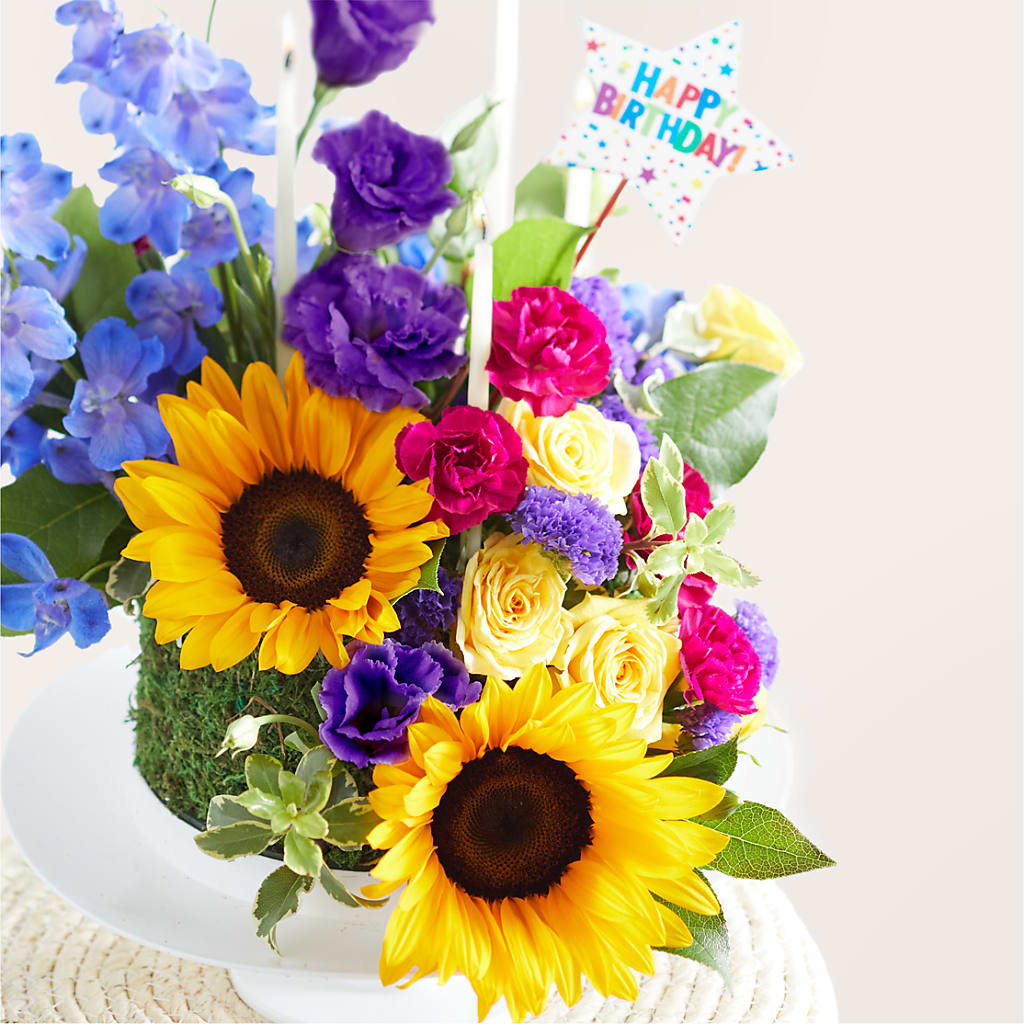 Star of the Day Floral Cake –  Columbia Florist, Bronx NY