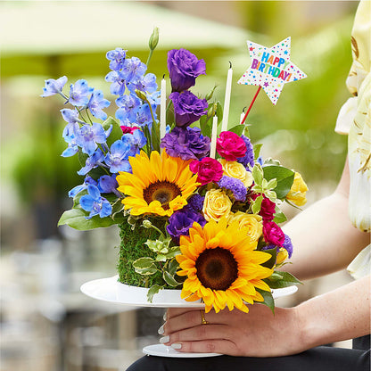 Star of the Day Floral Cake –  Columbia Florist, Bronx NY