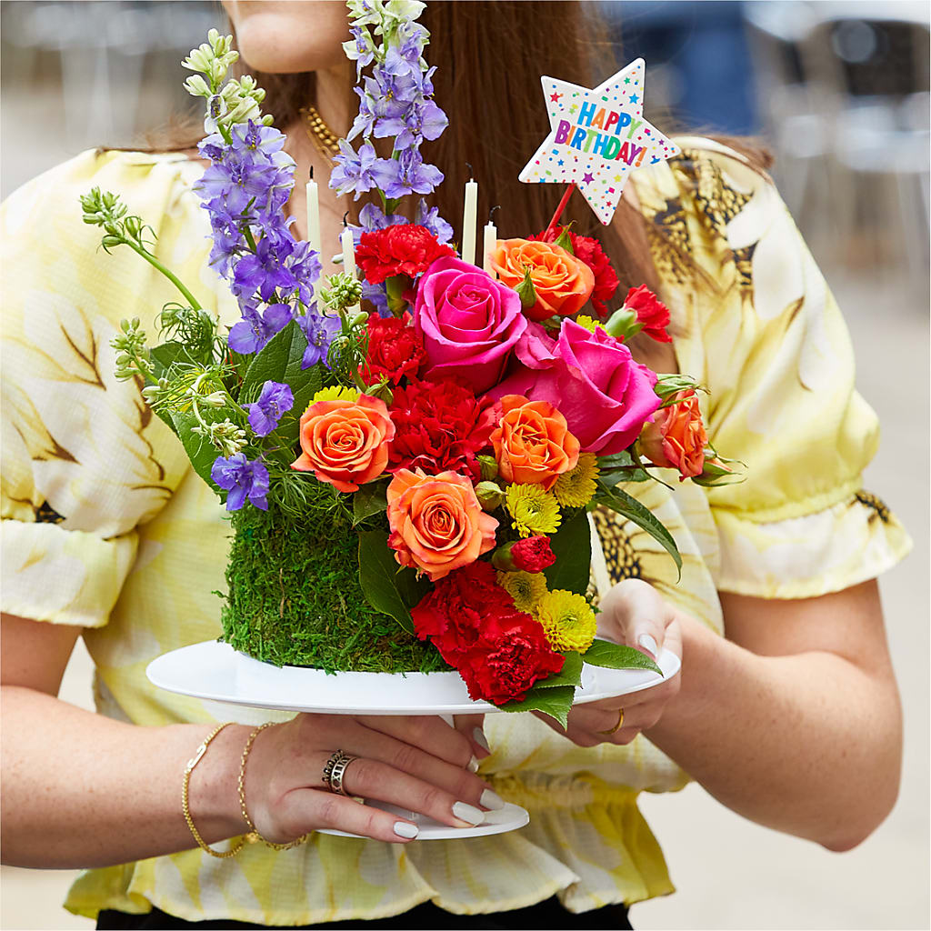 Best Year Yet Floral Cake –  Columbia Florist, Bronx NY